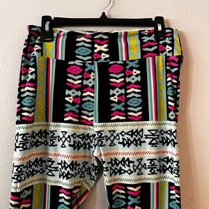 Colorful Geometric Patterned Leggings
